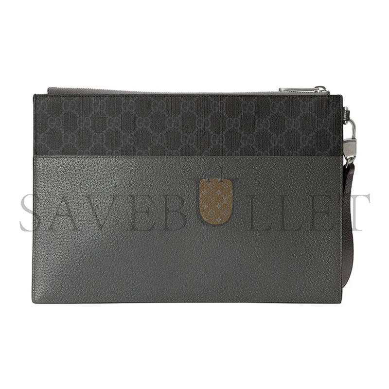 GUCCI CANVAS WITH LEATHER CLUTCH 723320 (30.5*21*1.5cm)